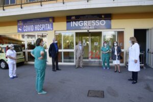 donazioniCovidHospital02-300x200 Proseguono le donazioni all'ospedale di Barcellona: un sanificatore dell'Ute e dpi dal personale della RAM