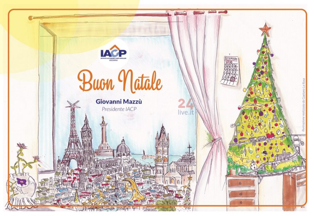 iacp-Natale-1-1024x705 Gli auguri dell'Iacp di Messina con un disegno di un giovane artista
