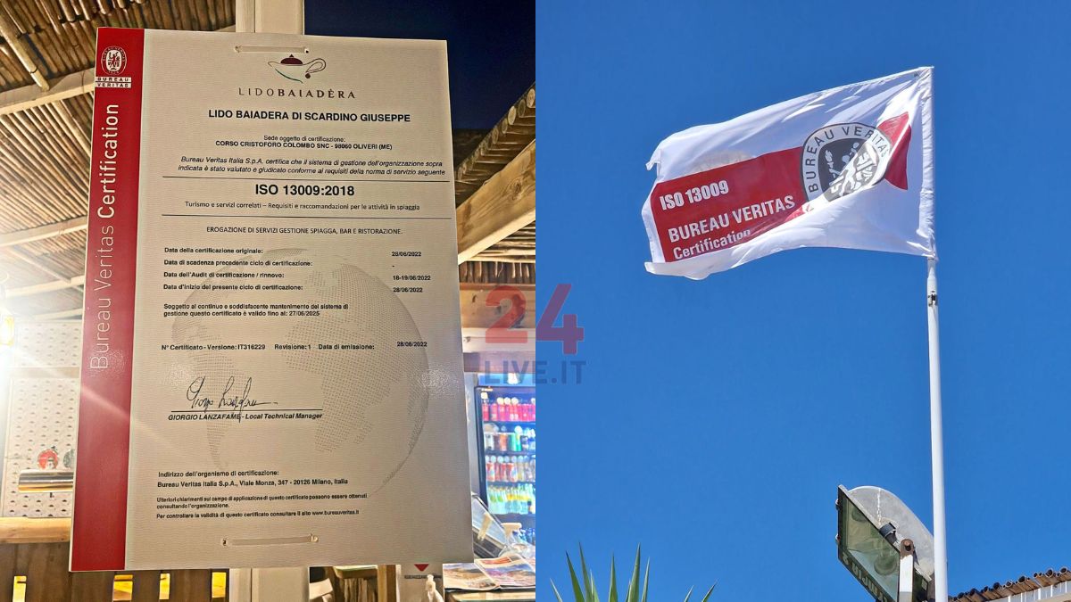 foto-in-evidenza-24live-2022-07-16T100656.609 Oliveri, al Baiadera la prima certificazione di qualità 13009 assegnata ad un lido balneare siciliano