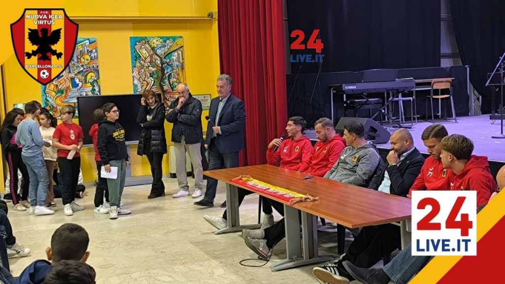 24live-igea-bastiano-genovese-3-1024x576 La Nuova Igea Virtus accende l'entusiasmo dei ragazzi dell'I.C. Bastiano Genovese