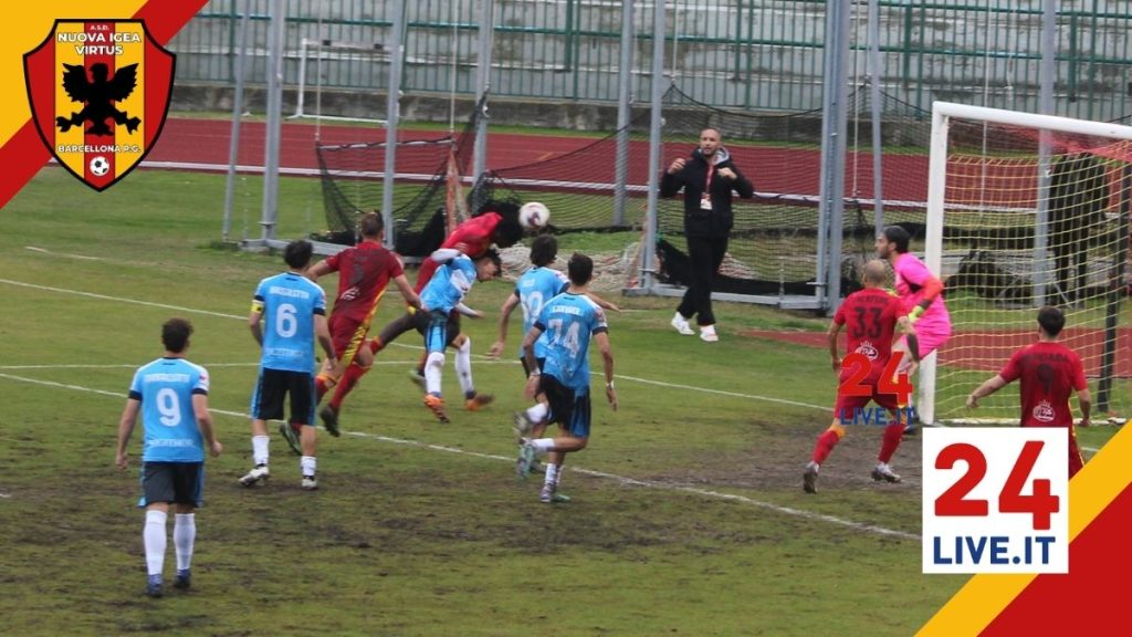 24live-Igea-SantAgata-gol-calafiore-2-1024x576 La Nuova Igea Virtus torna alla vittoria contro la Città di Sant'Agata (2-1) con i gol di Balsano e Calafiore