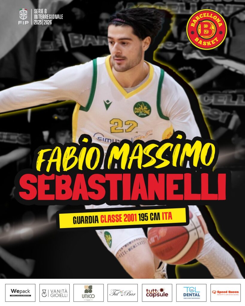 SEBASTIANELLI-819x1024 Barcellona Basket: ingaggiato Fabio Massimo Sebastianelli