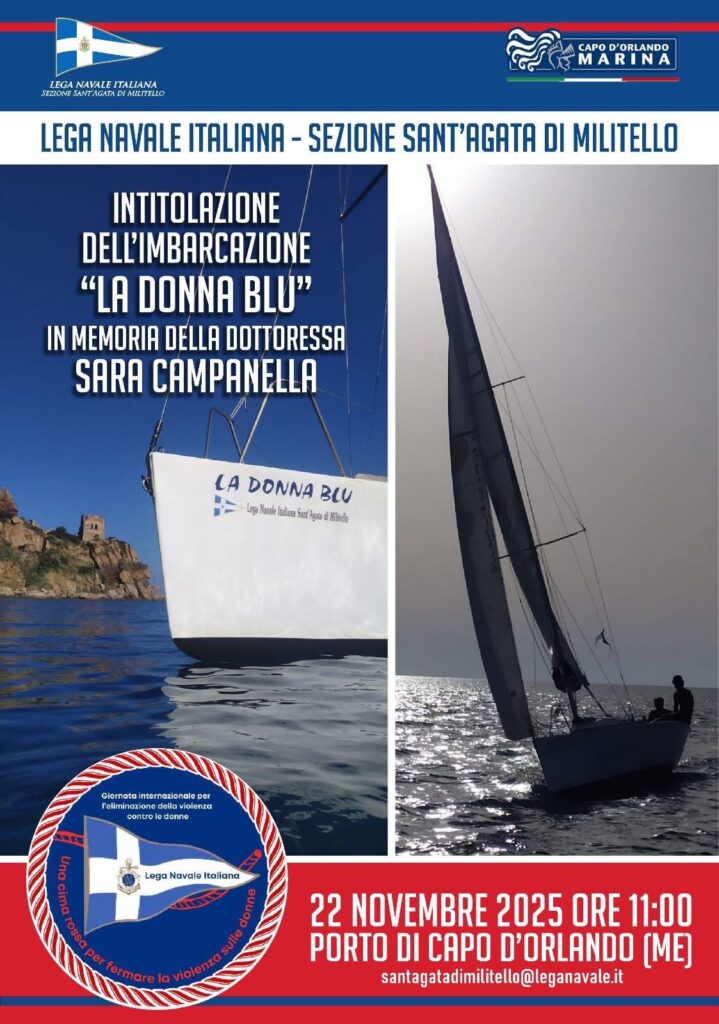 Capo-dOrlando-Sara-Campanella-719x1024 "La donna blu", l'imbarcazione dedicata a Sara Campanella dalla LNI