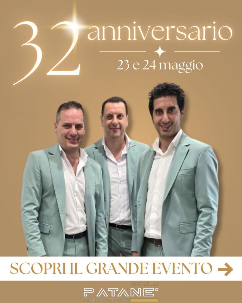 Patane-1-819x1024 Patanè Gioielli celebra il suo 32º anniversario di attività con sconti e premi speciali