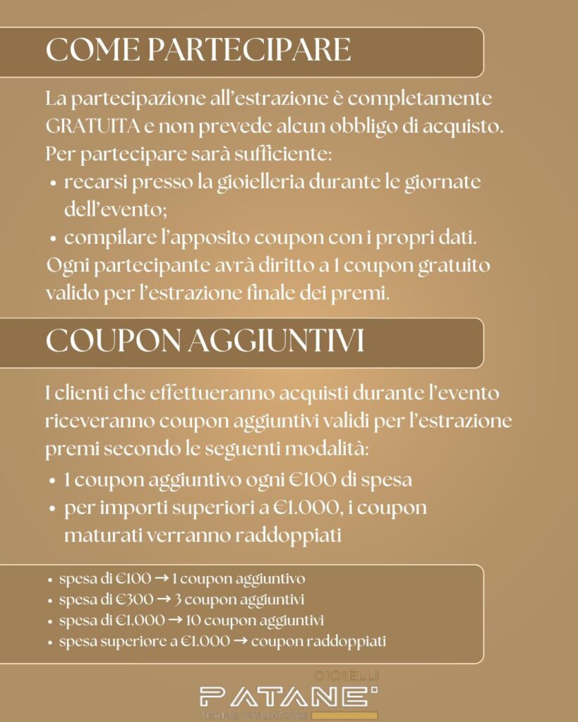Patane-2-819x1024 Patanè Gioielli celebra il suo 32º anniversario di attività con sconti e premi speciali