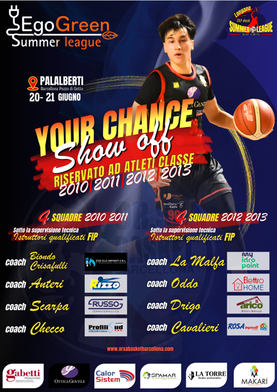 locandina Or.Sa Basket Barcellona conquista il primo posto al torneo di Roma, appuntamento il 20 e il 21 giugno al Palalberti