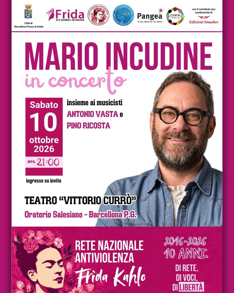 Frida-Mario-Incudine-in-concerto-819x1024 Barcellona: gli eventi per i 10 anni del Centro Antiviolenza Frida Onlus